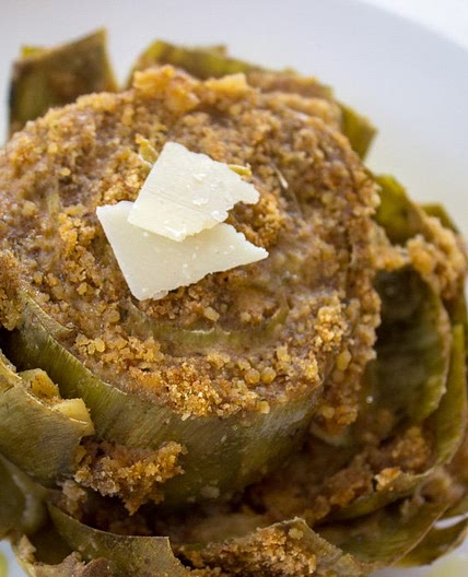 Sicilian Stuffed Artichokes with Parmesan and Garlic á la Florence Cipolla