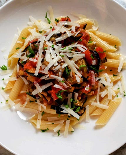Eggplant in Tomato Sauce (Pasta alla Norma)