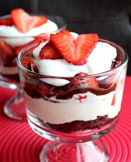 Receita de Sobremesa de morango para o Natal