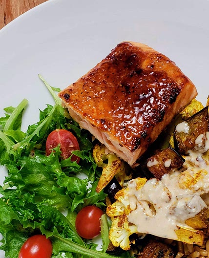Pomegranate Glazed Salmon