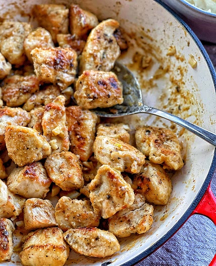 Healthy Garlic Lemon Chicken Bites