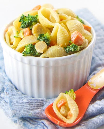 Curry Pasta Salad for Baby + Toddler (great for Baby-Led Weaning)