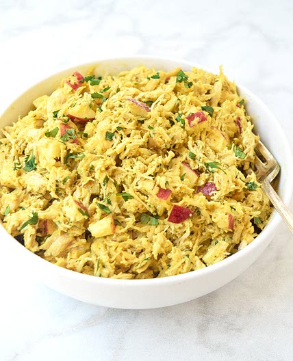 Curried Chicken Salad with apples (Whole30 Paleo)