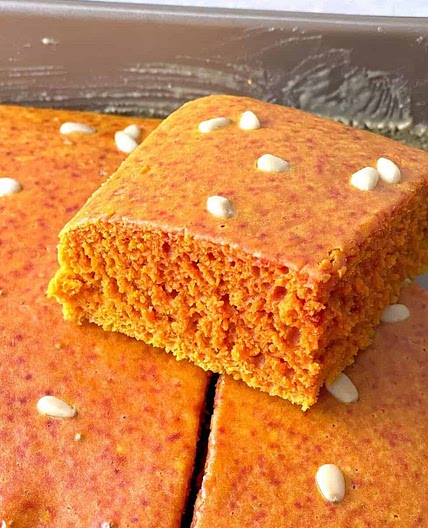 Lebanese Sfouf Recipe (Yellow Turmeric Cake)