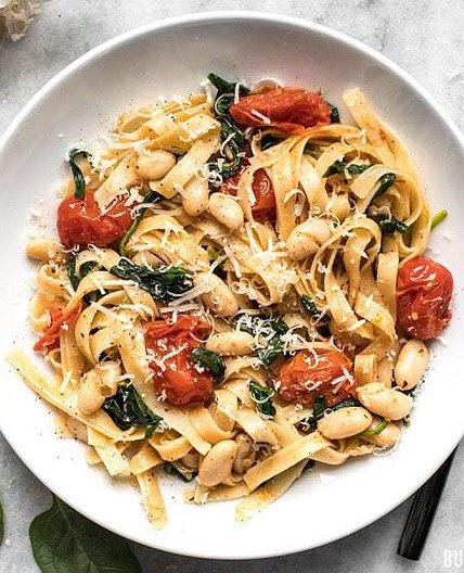 Tuscan White Bean Pasta