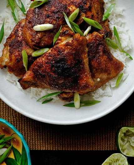 Braised Filipino Chicken Thighs