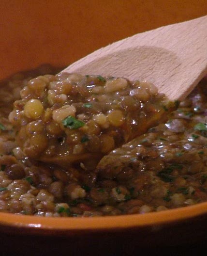 Minestra di farro e lenticchie