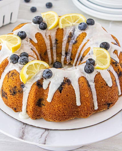 Lemon Blueberry Bundt Cake