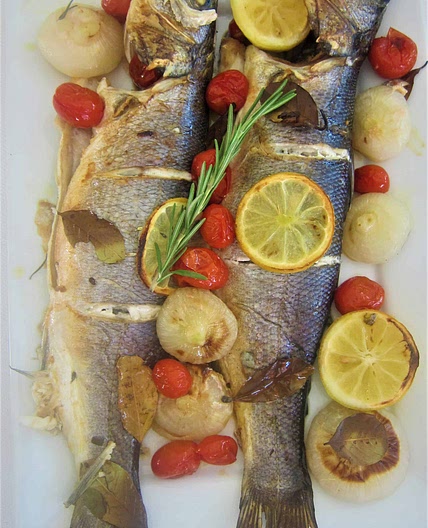 Baked Mediterranean Branzino (Sea-Bass)