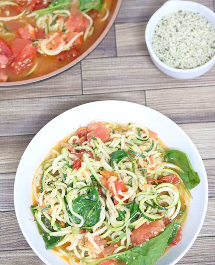 Spicy Savory Zucchini Bowls