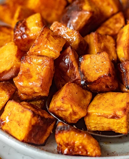 Air Fryer Sweet Potato Chunks - How to Air Fry Sweet Potato Cubes