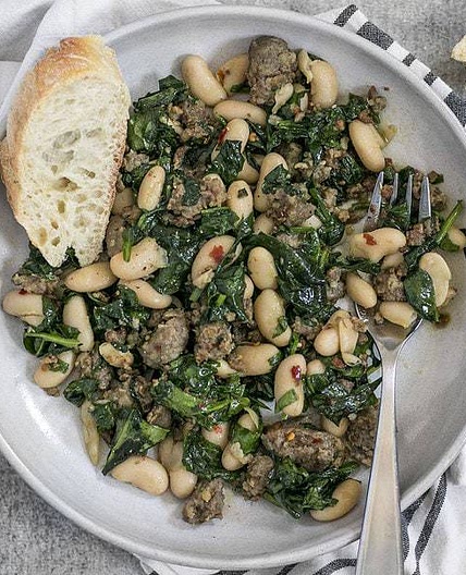 Italian Sausage and White Bean Skillet