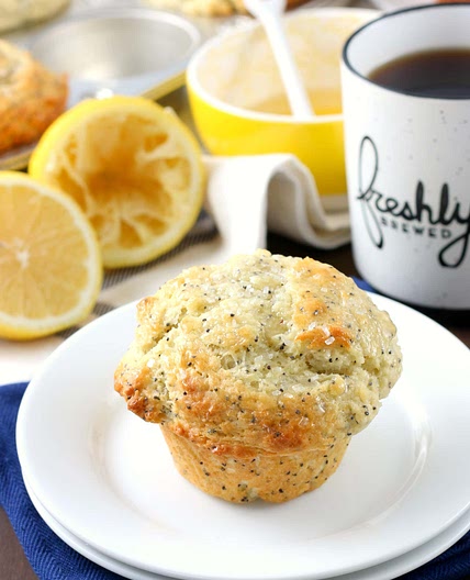 Bakery Style Lemon Poppy Seed Muffins