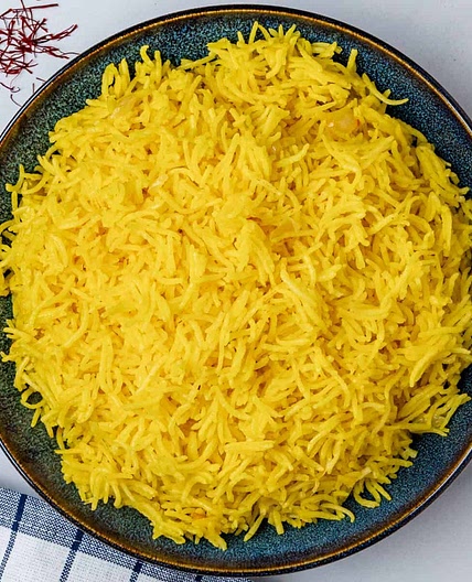 Saffron Rice (Fluffy and Ready in 20 Minutes)