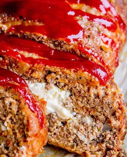 Cream Cheese Stuffed Meatloaf
