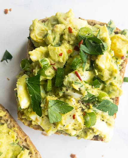No Mayo Egg Salad with Avocado