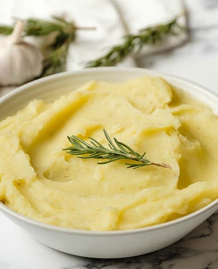Olive Oil Mashed Potatoes with Rosemary and Garlic