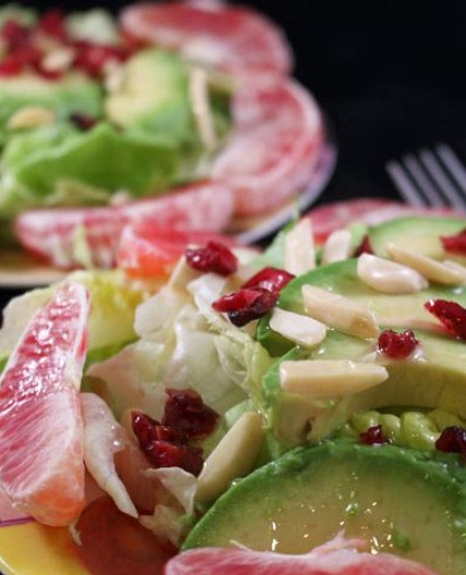 Blood Orange Avocado Salad with Macadamia Nut Oil Dressing