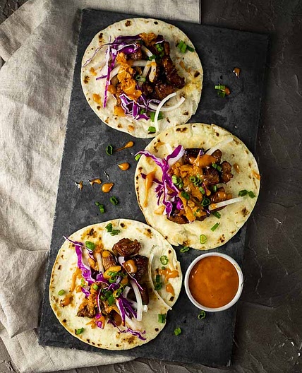 Korean Pork Bulgogi Tacos