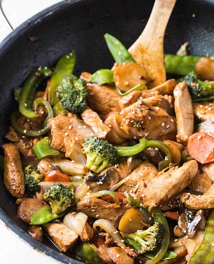 Garlic Sesame Chicken Stir Fry