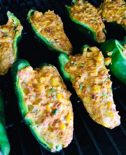 Traeger Chorizo Stuffed Poblanos