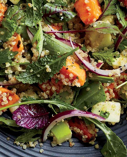 Quinoa Salad with Sweet Potatoes and Apples