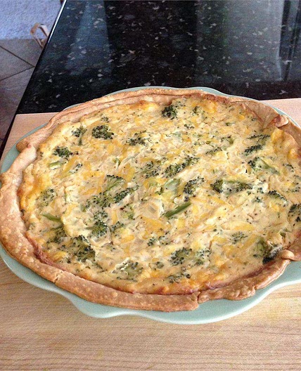 Tofu Quiche with Broccoli