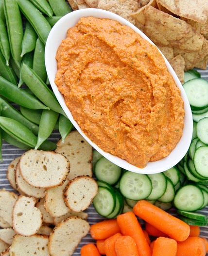 Roasted Red Pepper Almond Dip