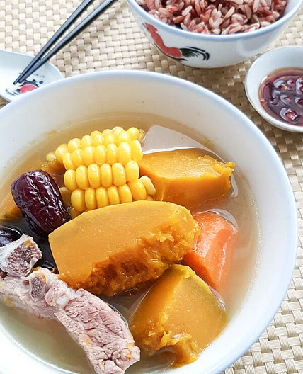 Pumpkin Pork Ribs Soup (Chinese Pumpkin Soup)