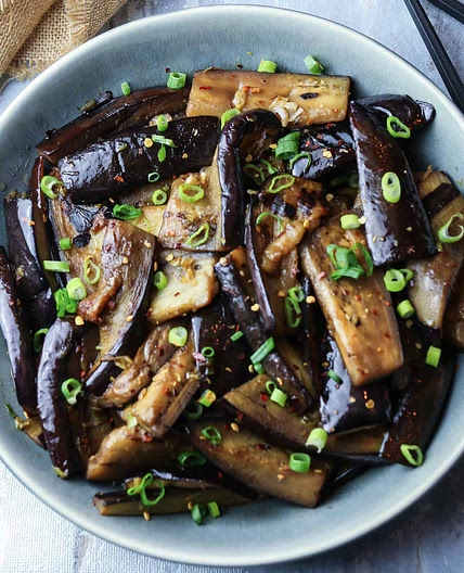 Garlic and Chilli Aubergine