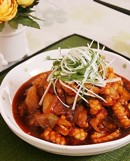 오징어삼겹살볶음