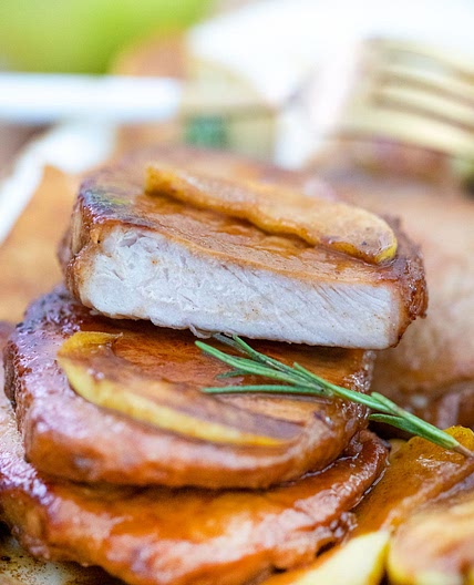 Gluten Free Cinnamon Apple Pork Chops