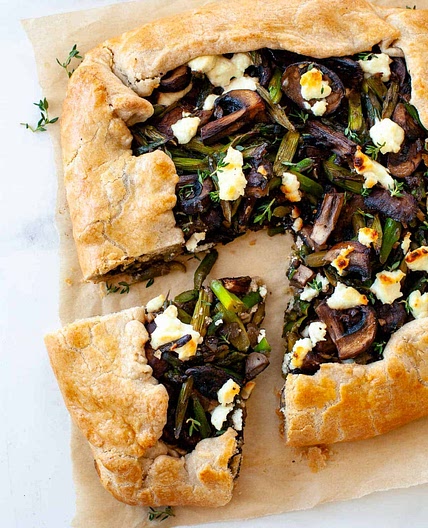 Asparagus Mushroom Galette