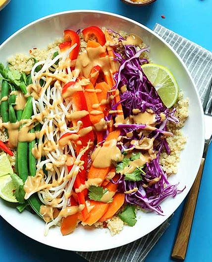 Quinoa Gado-Gado Bowl (30 Minutes!)