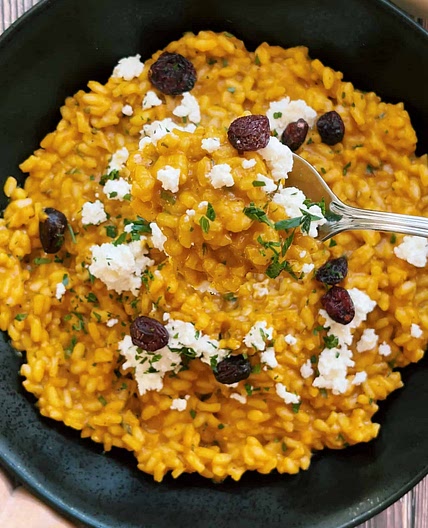 The BEST Fall Pumpkin Risotto