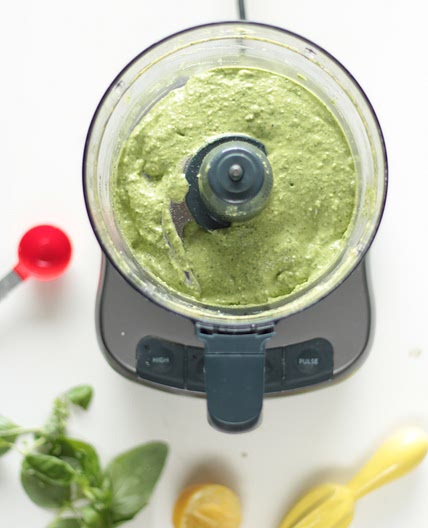 Vegan Lemon Basil Pesto