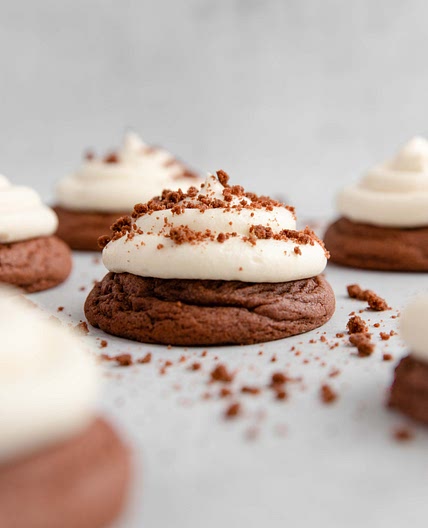 copycat Crumbl red velvet cookies