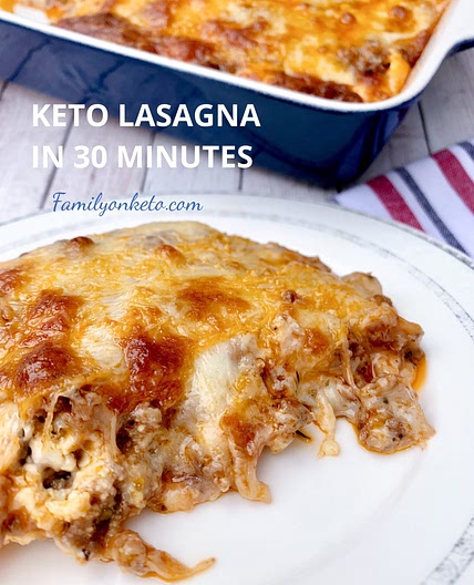 Easy keto lasagna in 30 minutes from the scratch