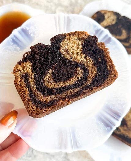 Low FODMAP Marbled Banana Bread