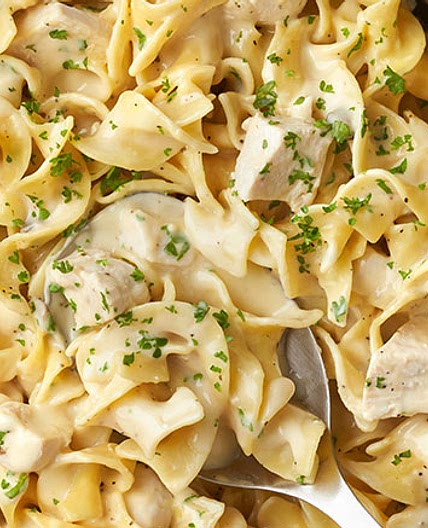 Quick Creamy Chicken & Noodles