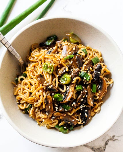 Mushroom Ramen (or Maggi) Noodles