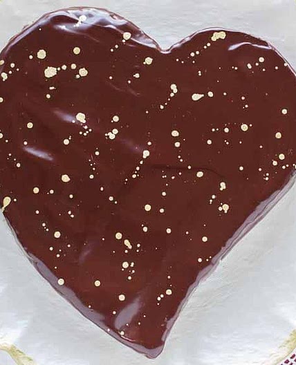 Heart of Gold Flourless Chocolate Cake