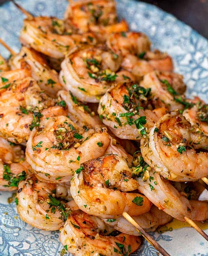 Mediterranean Grilled Shrimp Kabobs Recipe