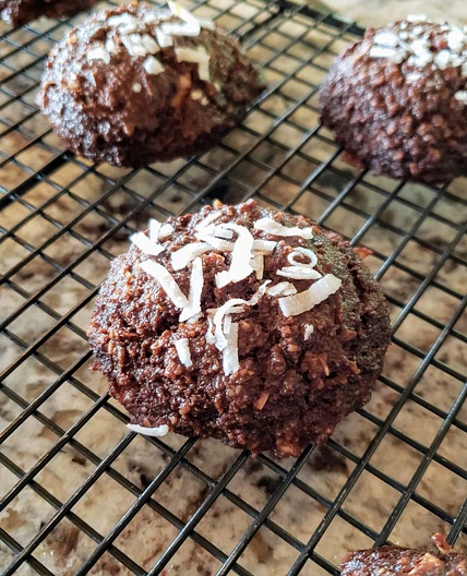 Chocolate coconut muffin tops