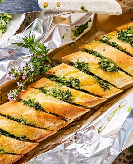 Knoblauchbrot vom Grill