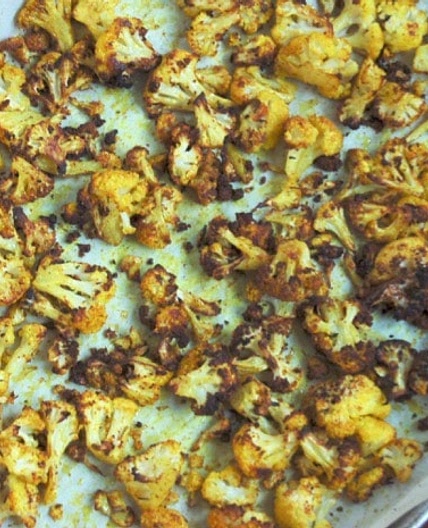 Golden Roasted Turmeric Cauliflower