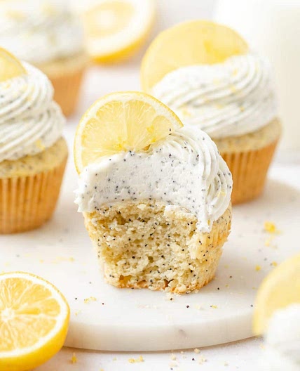 Lemon Poppy Seed Cupcakes