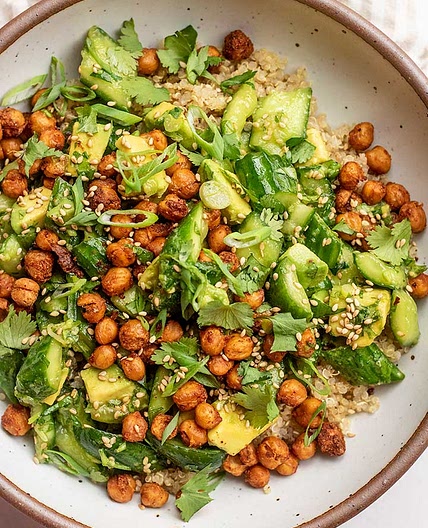 Smashed Cucumber Avocado Salad