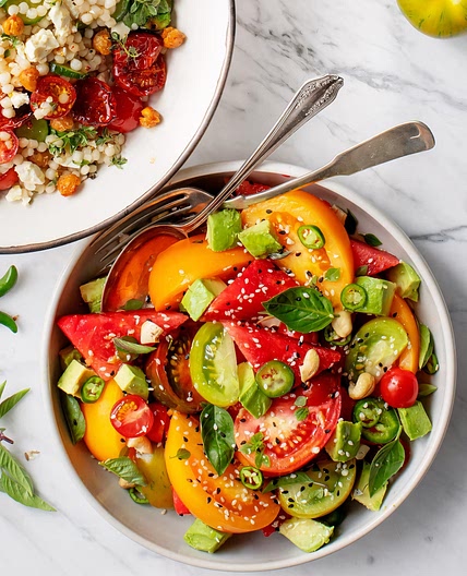 Watermelon Tomato Salad