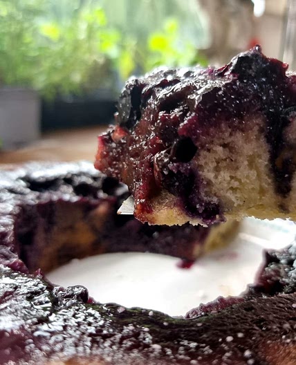 Omnia Blueberry Upside Down Cake